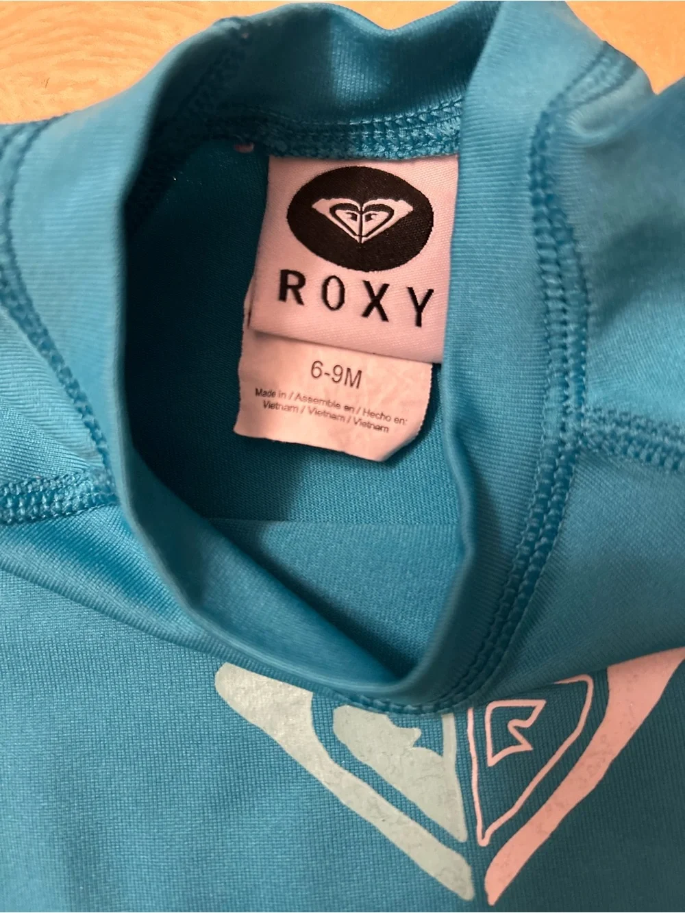 Roxy Kids Teal Short-Sleeve Swim Rashguard